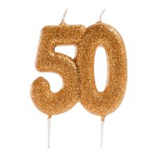 Picture of 50TH GLITTER CANDLES
